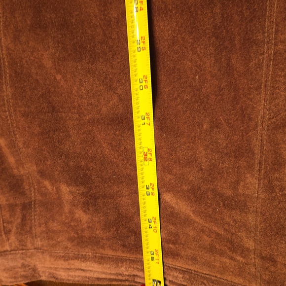 Vintage 2000's Etosha Butternut Suede Maxi Skirt Size Medium - Picture 7 of 10